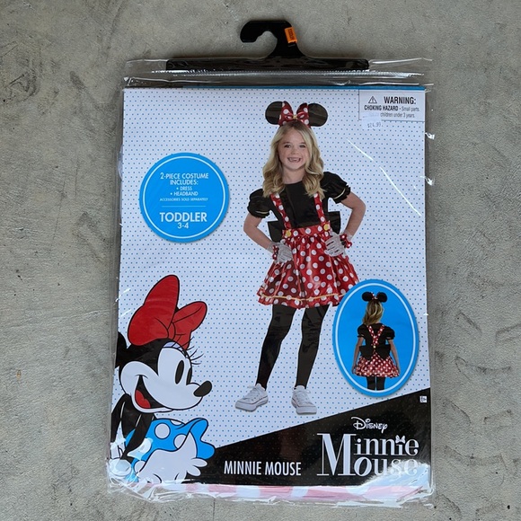 Minnie Mouse Black/Red Children’s Costume! New - Picture 2 of 8